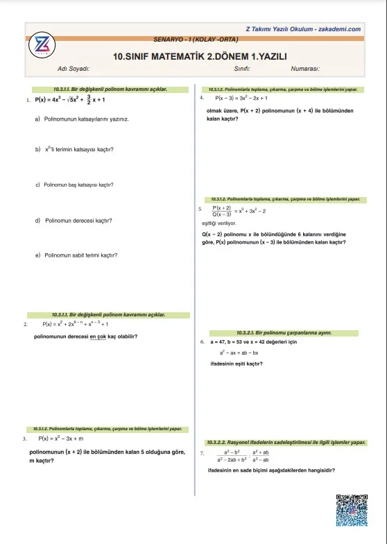 10.sınıf-matematik-2.dönem-1.yazılı-örneği