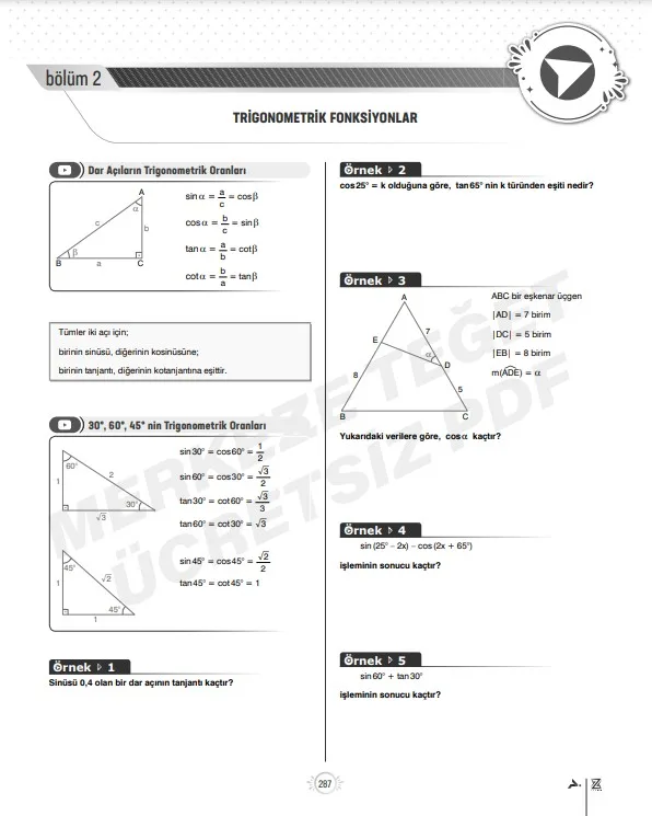 trigonometri-fonksiyonlar-konu-anlatımı
